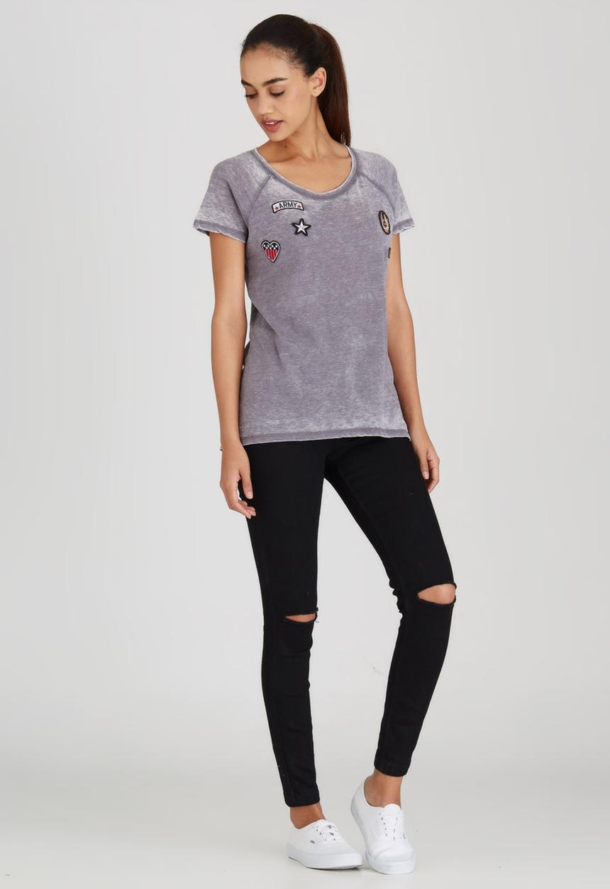 Brave Soul - Military Tee Mid Grey