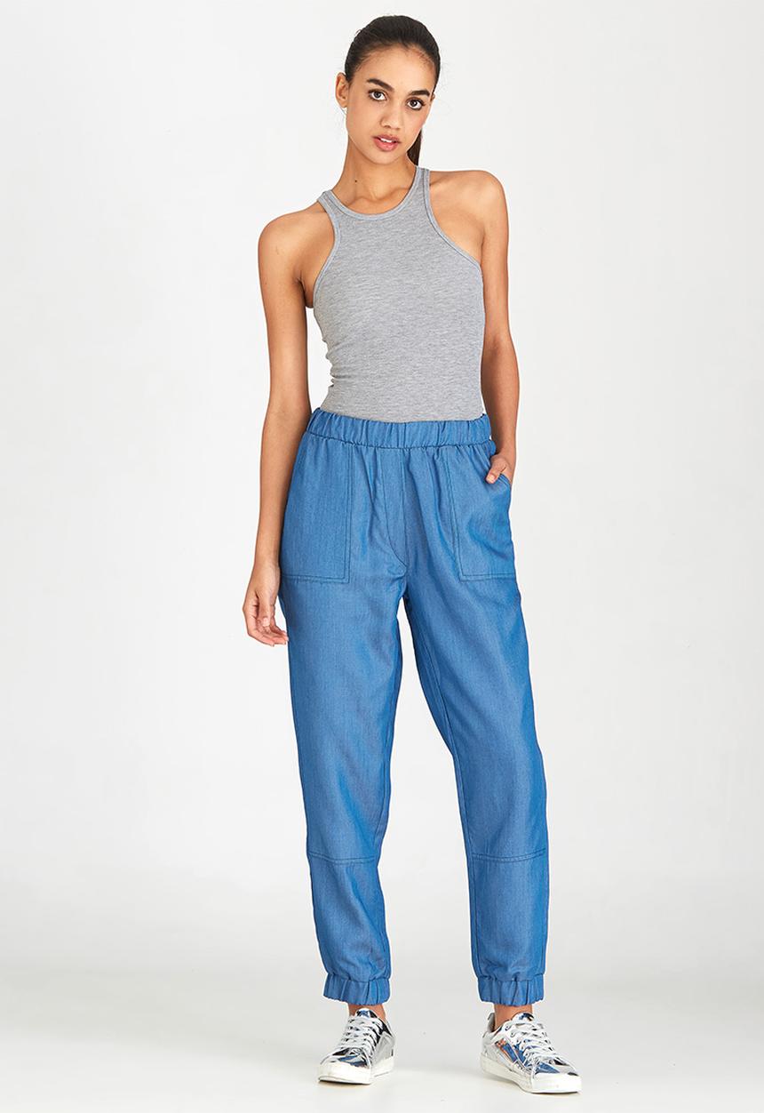 c(inch) - Ribbed Bodysuit Grey