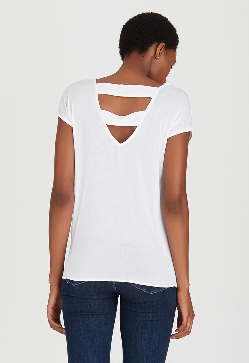 edit - Tie Front T-shirt Off White