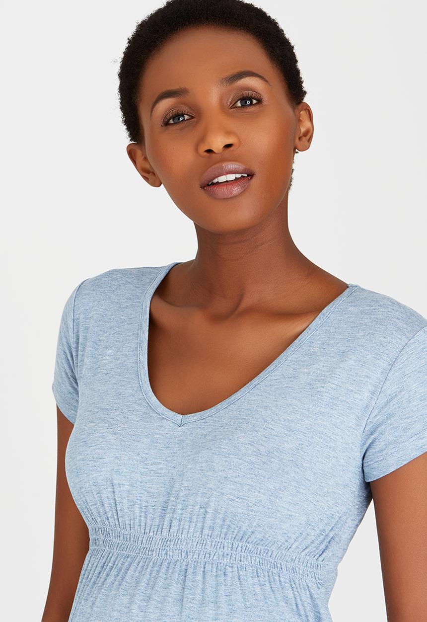 Cherry Melon - Underbust Smock Top Navy