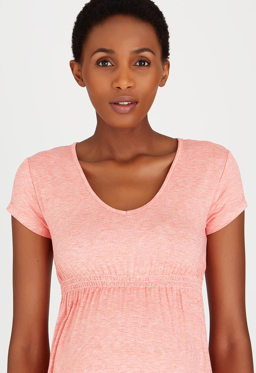 Cherry Melon - Underbust Smock Top Coral