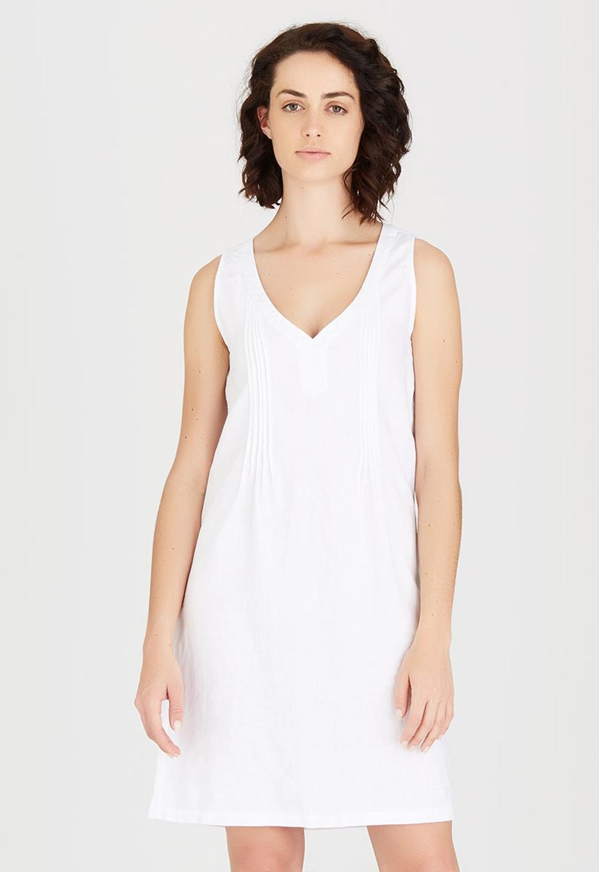G Couture - Pintuck Tunic White