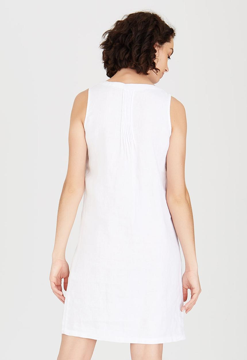 G Couture - Pintuck Tunic White