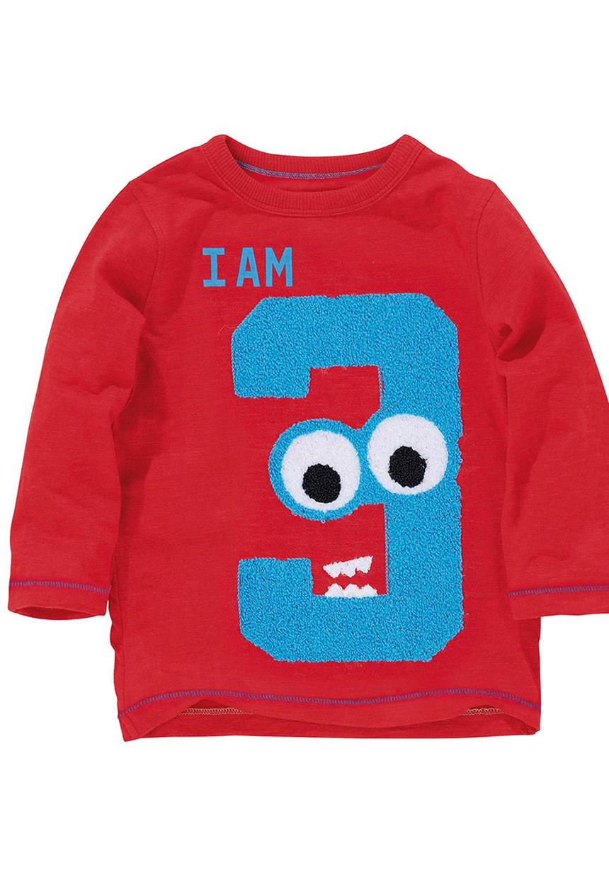 Next - I Am Three T-shirt Red