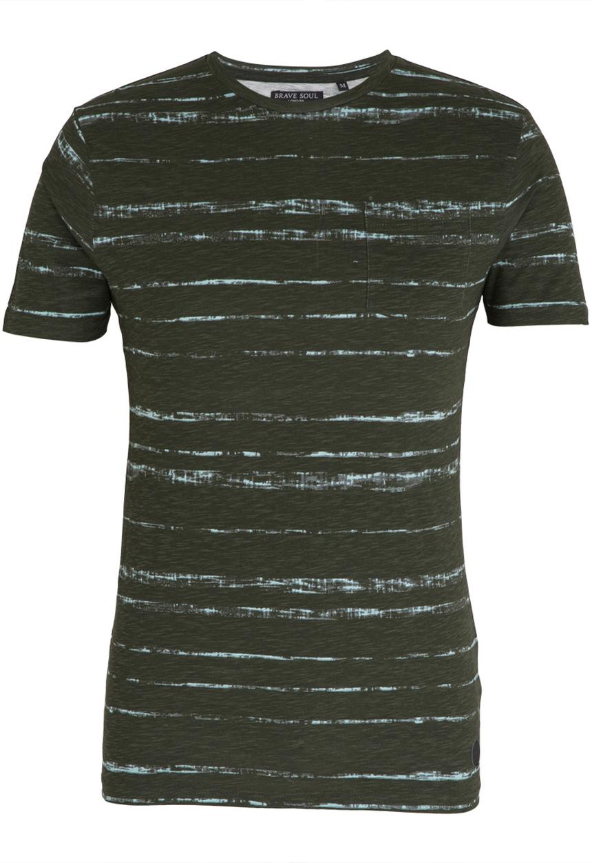 Brave Soul - Christo Tye Dye Tee Khaki Green