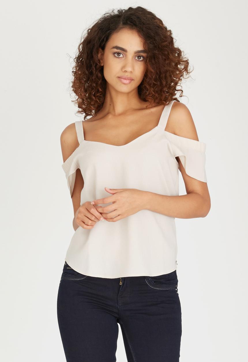 SISSY BOY - Winslet Off-the-shoulder Top Stone
