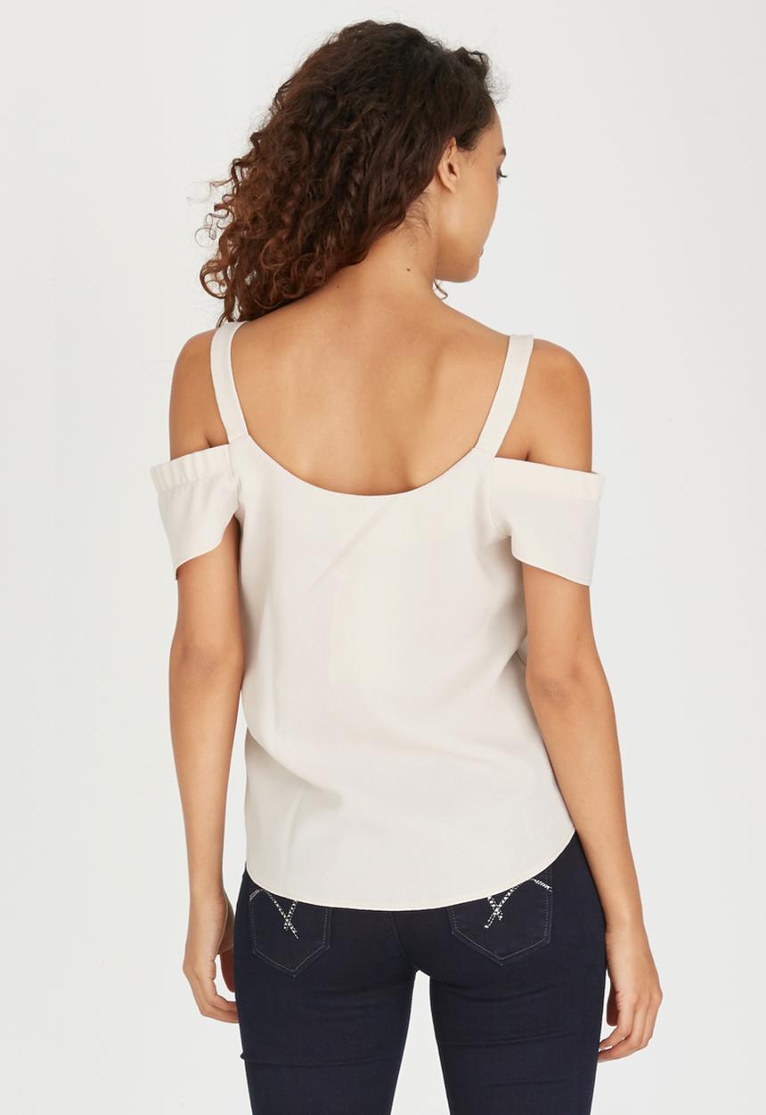 SISSY BOY - Winslet Off-the-shoulder Top Stone