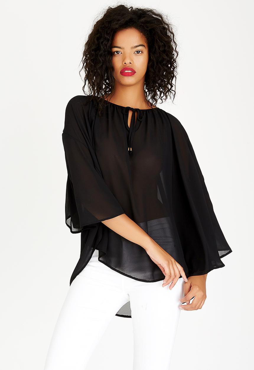 STYLE REPUBLIC - Volume Blouse Black