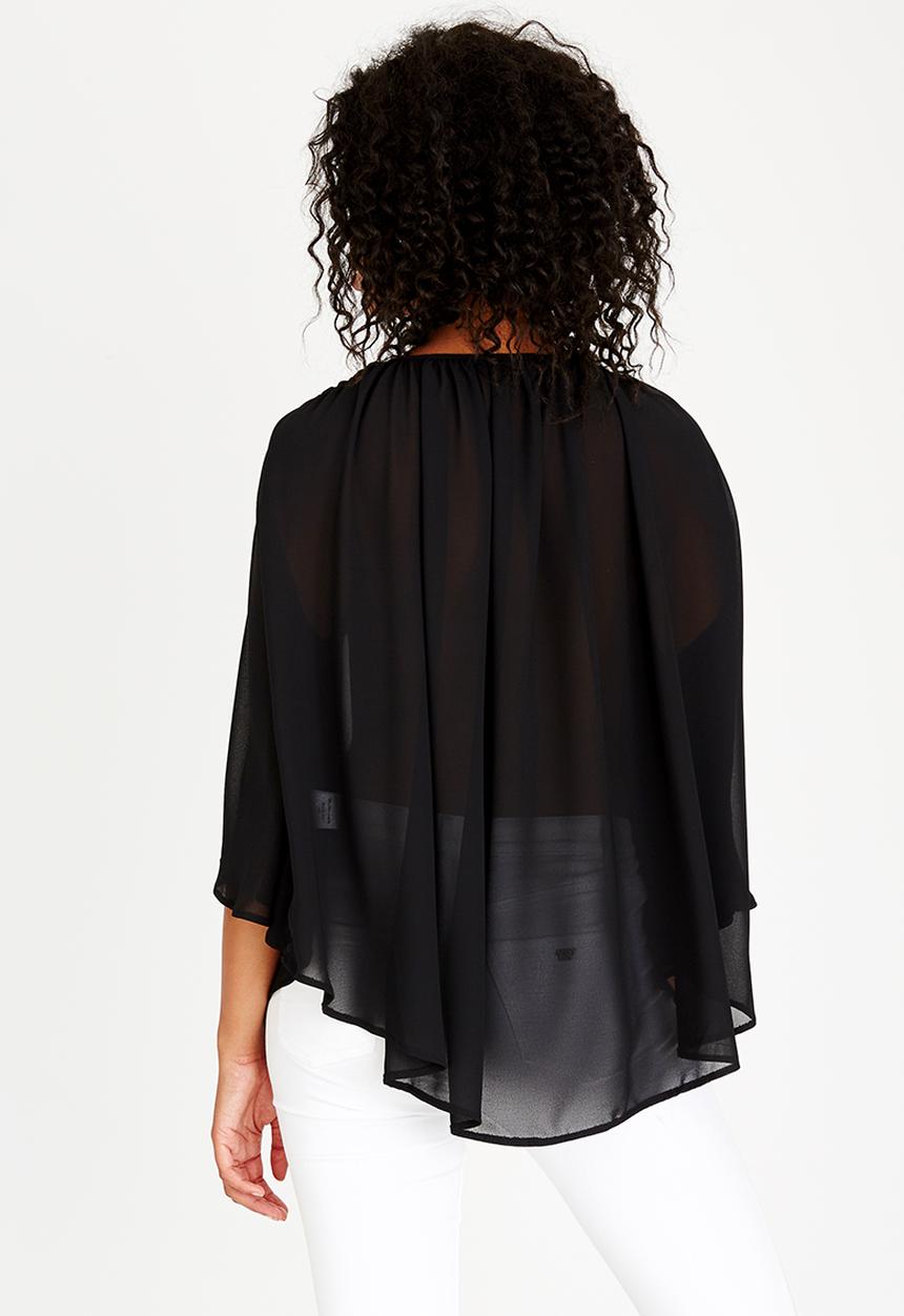 STYLE REPUBLIC - Volume Blouse Black