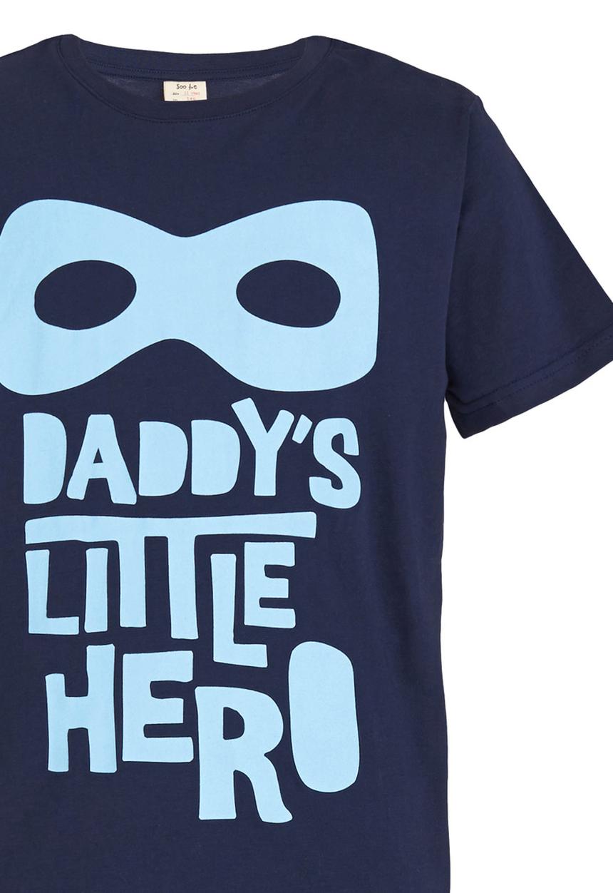 Soobe - Daddy`s Little Hero Tee Navy