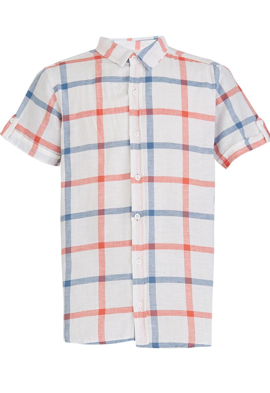 Soobe - Casual Check Shirt Blue