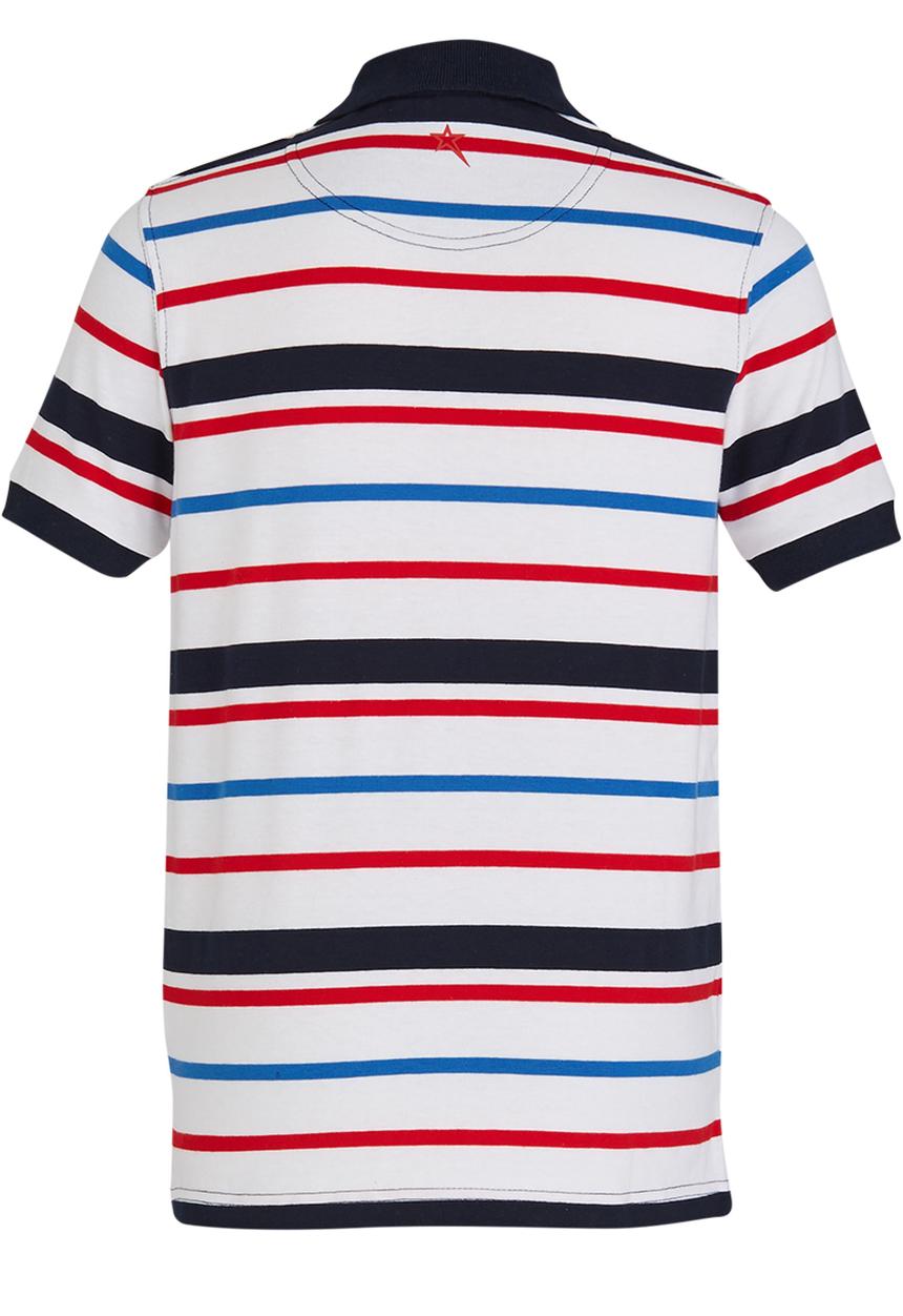 SOVIET - Striped Golfer White