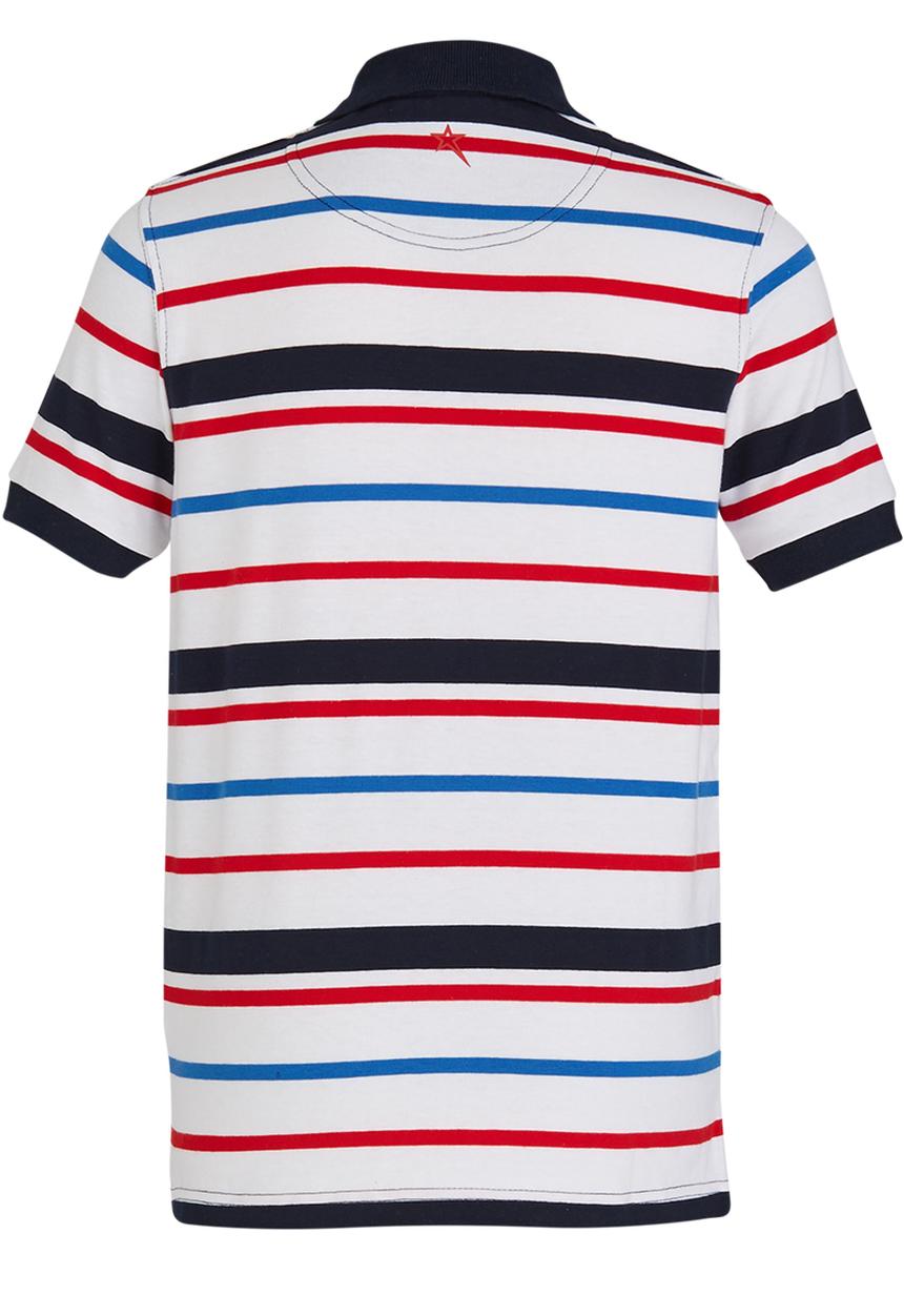 SOVIET - Striped Golfer White