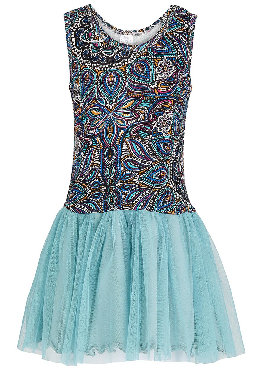 Just chillin - Paisley Print Tutu Dress Navy