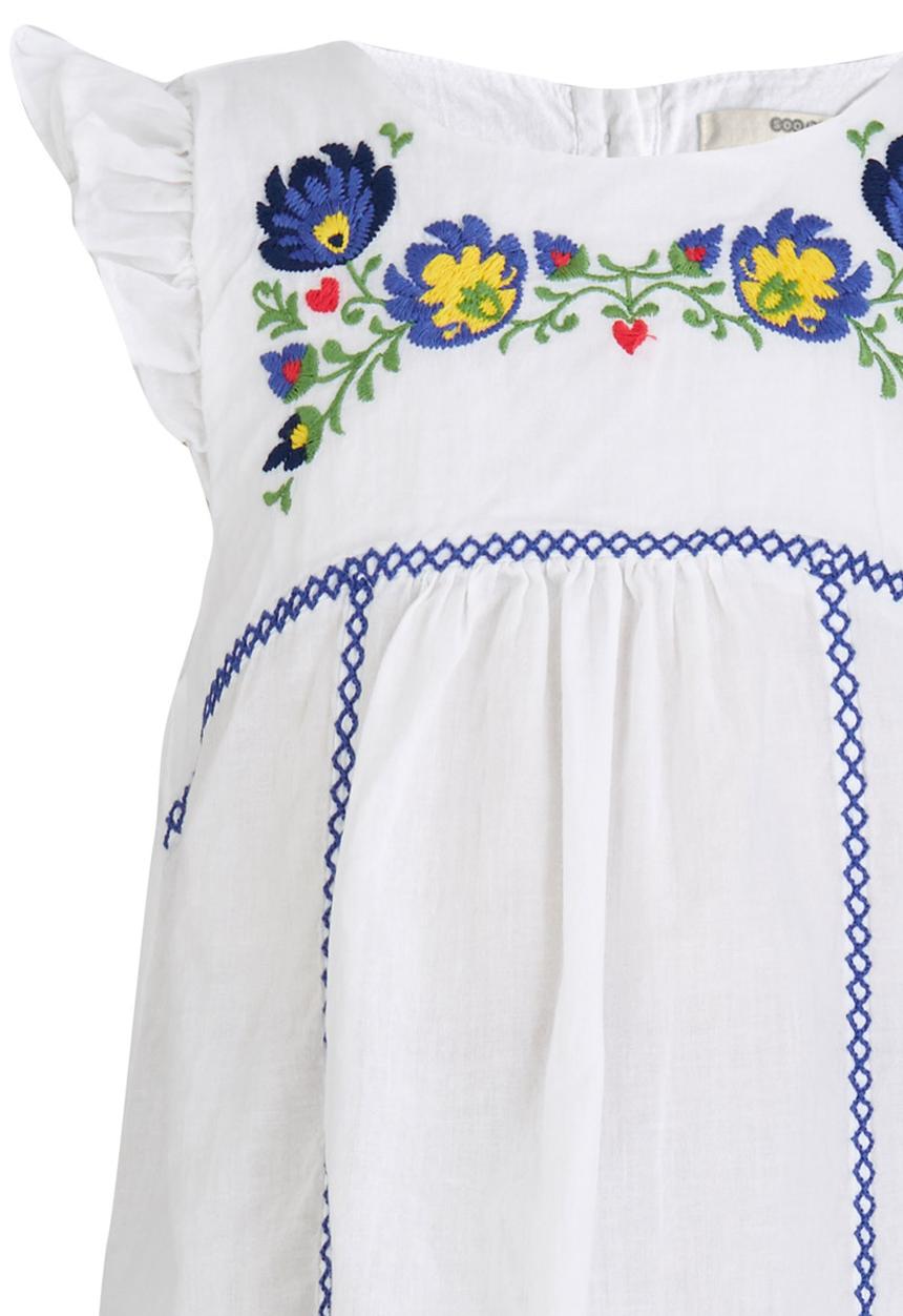 Soobe - Printed Girls Blouse  White