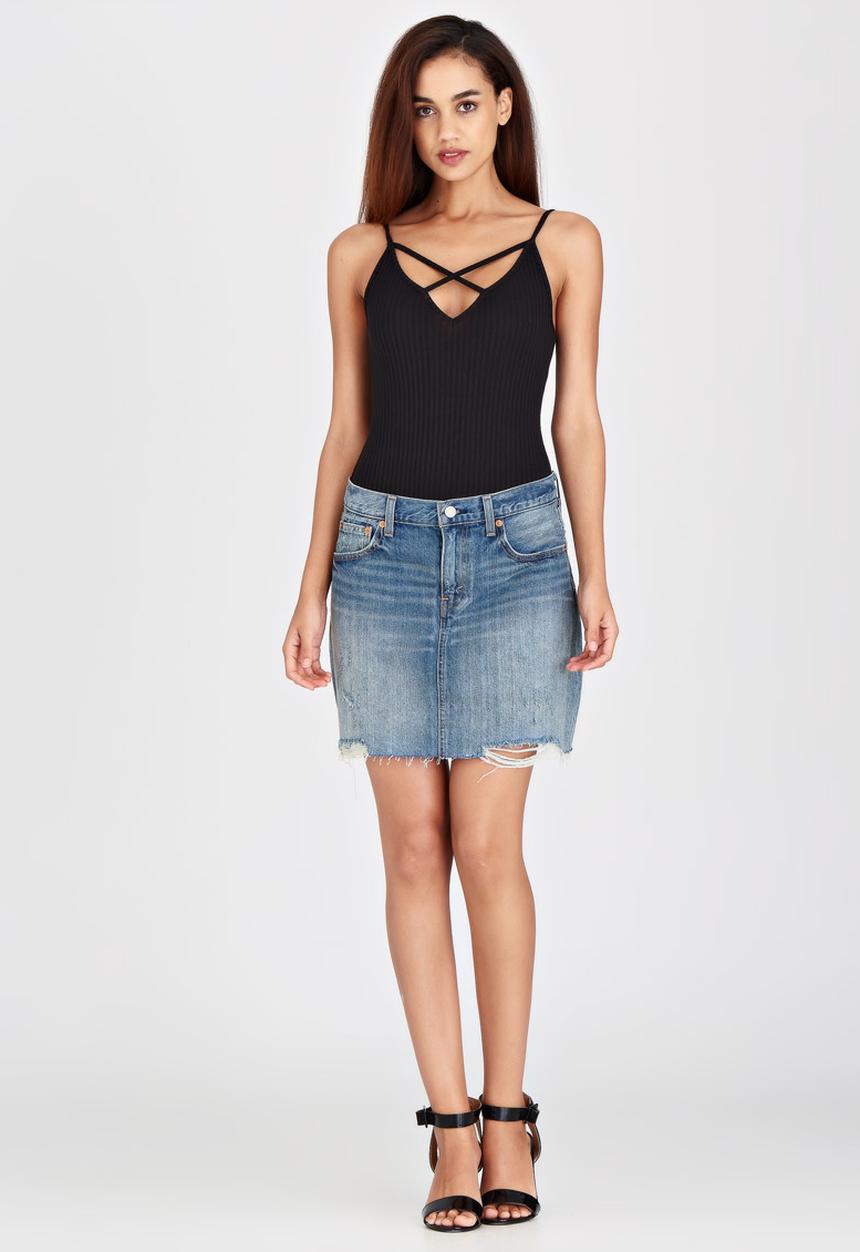 Levi’s® - Faded Icon Denim Skirt Blue