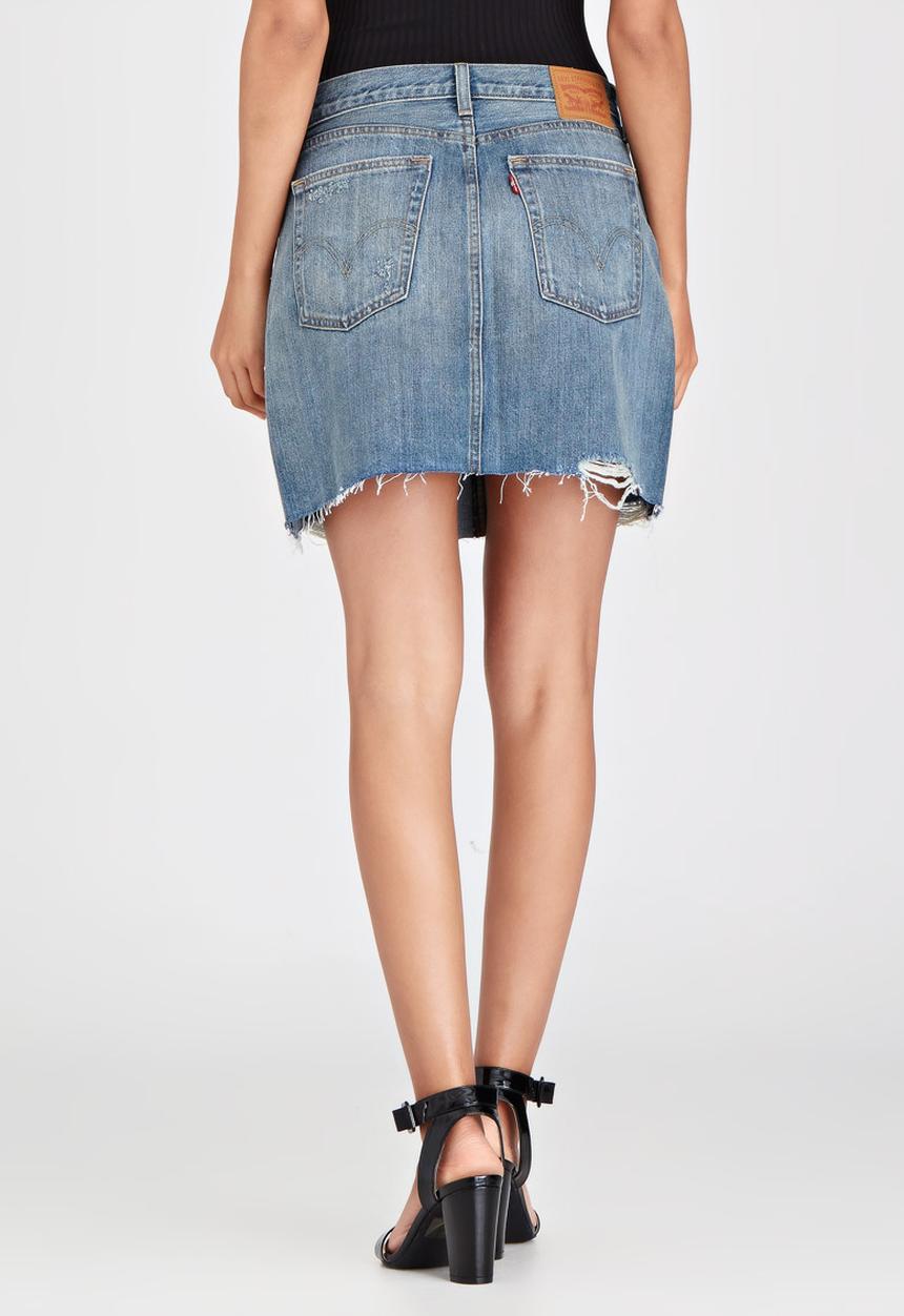 Levi’s® - Faded Icon Denim Skirt Blue
