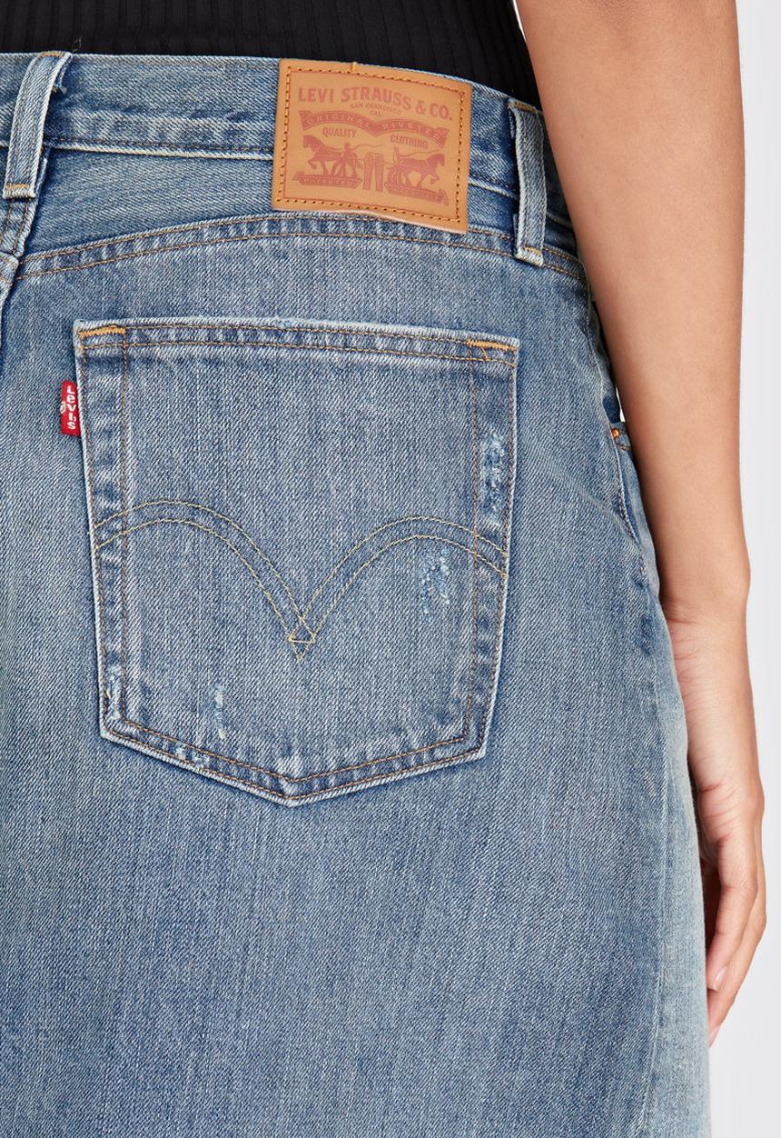 Levi’s® - Faded Icon Denim Skirt Blue
