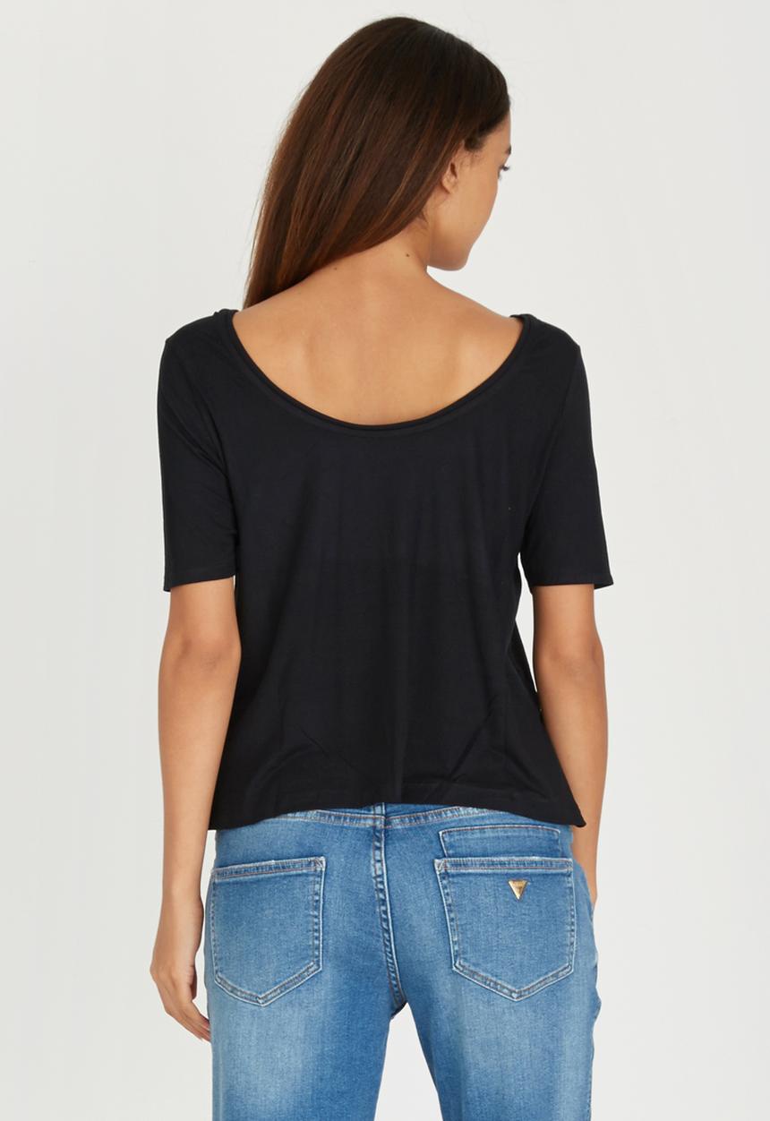GUESS - LA Trapeze Tee Black