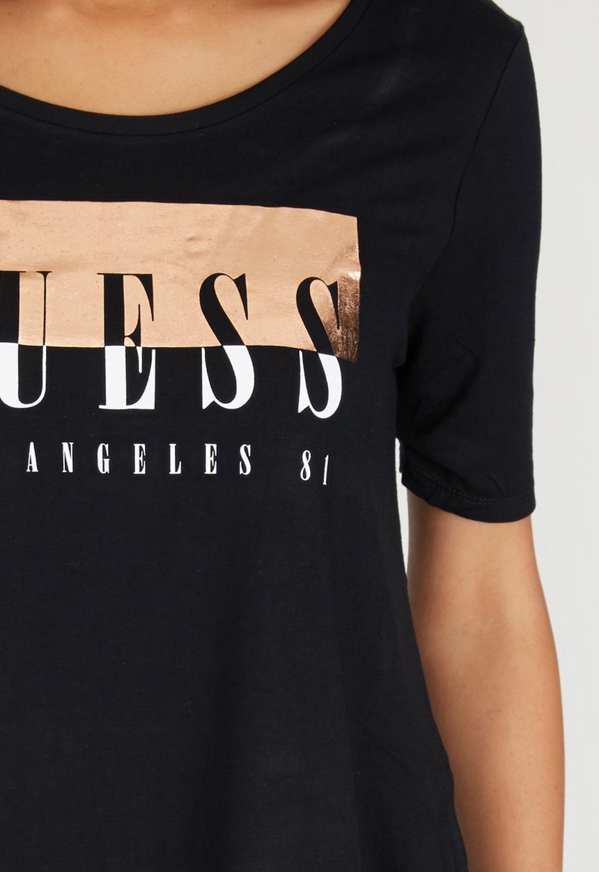 GUESS - LA Trapeze Tee Black