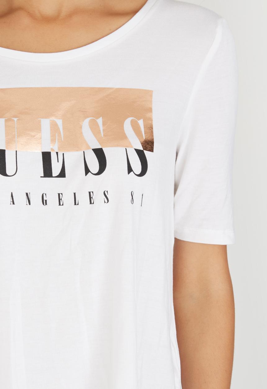 GUESS - LA Trapeze Tee White