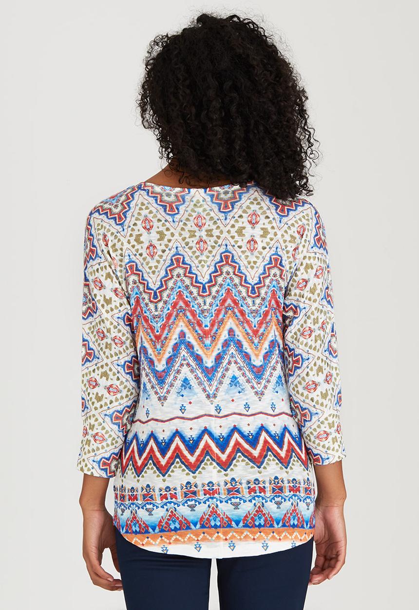 cath.nic - Totempole Crewneck Knit Top Multi-colour