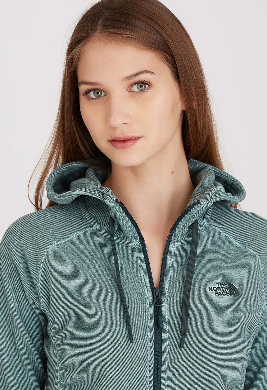 DNU - The North Face - Mezzaluna Zip Hoodie Mid Green