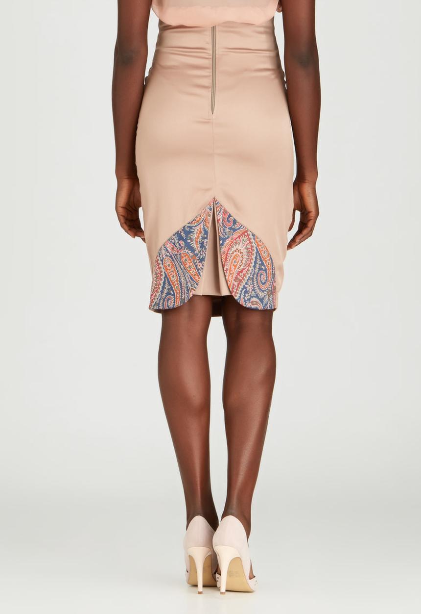 Sober - Lover High-waisted Skirt Stone