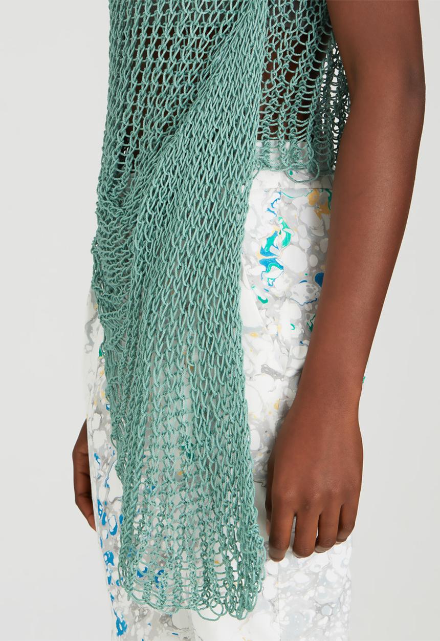 Judith Atelier - Draped Knitted Top Mid Green
