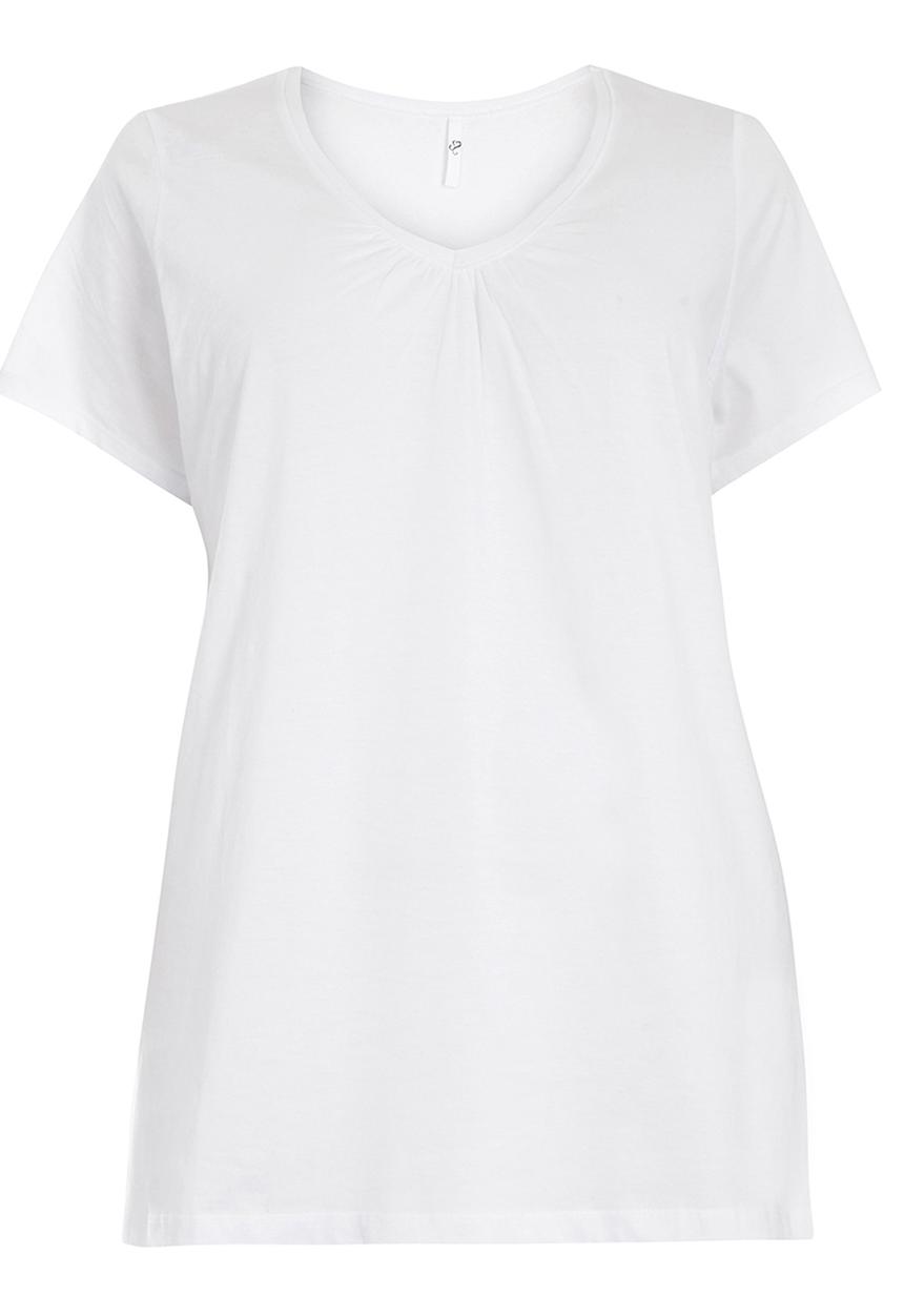 EVANS - Essential V-neck T-shirt White