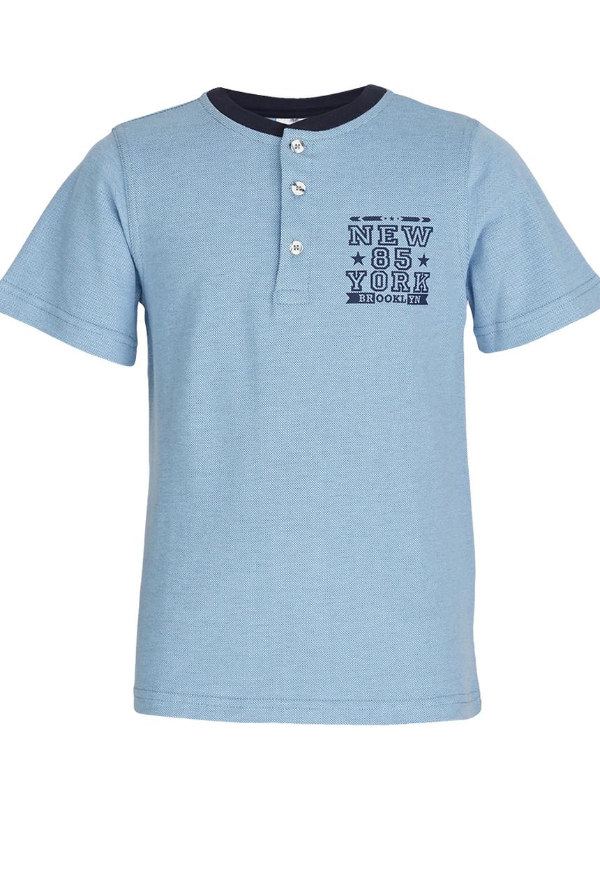 Rebel Republic - Henley Tee Blue