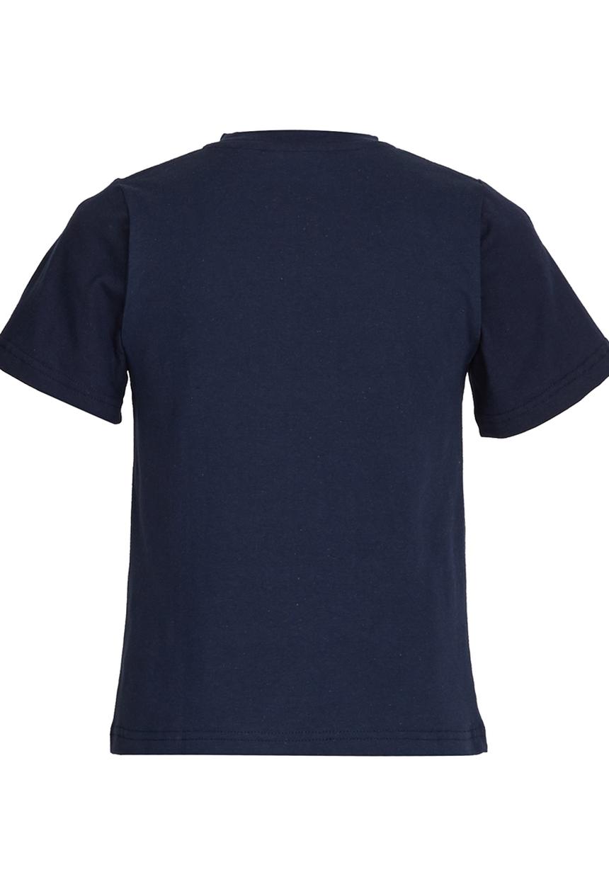 Rebel Republic - Slim Fit Printed T-shirt Navy