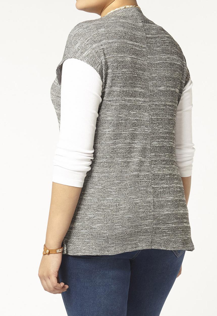 EVANS - Ribbed Turtle Neck Grey