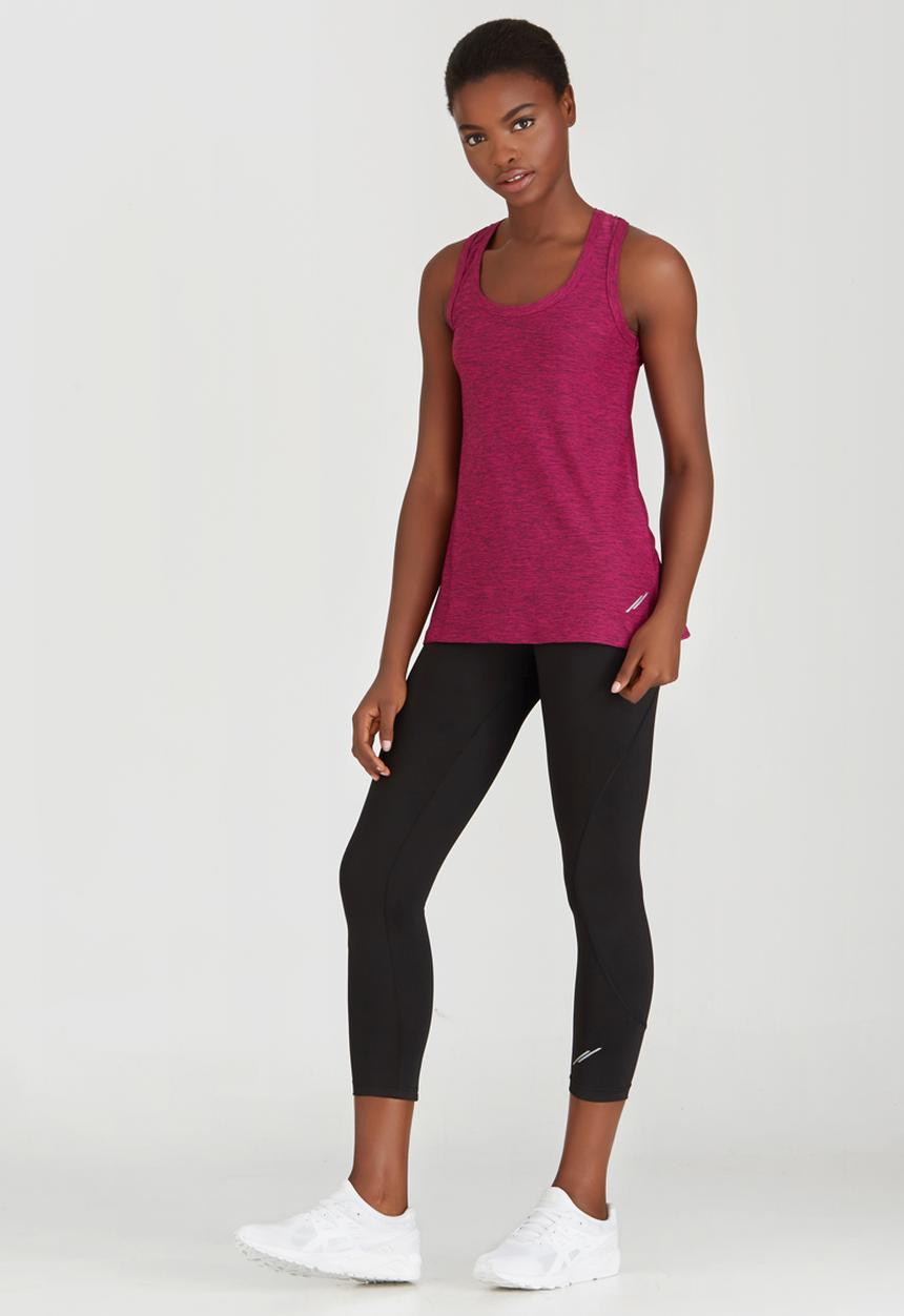 Lithe - Rouche Back Swing Vest Magenta