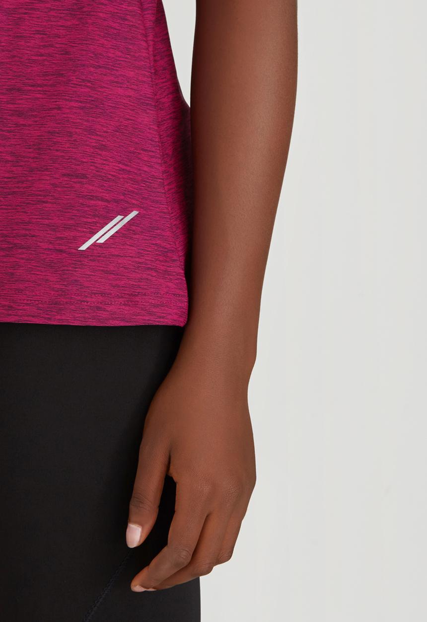 Lithe - Rouche Back Swing Vest Magenta