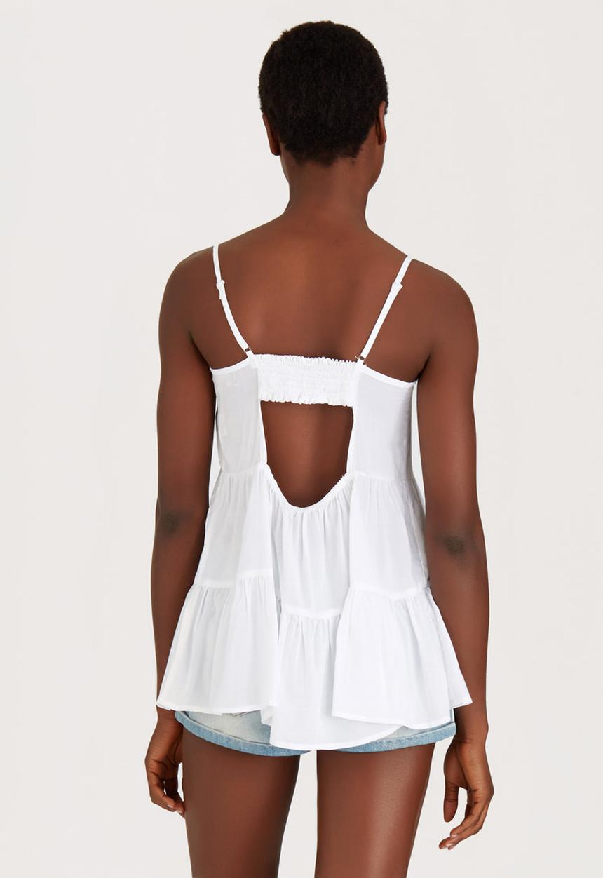 c(inch) - Tiered Cami White