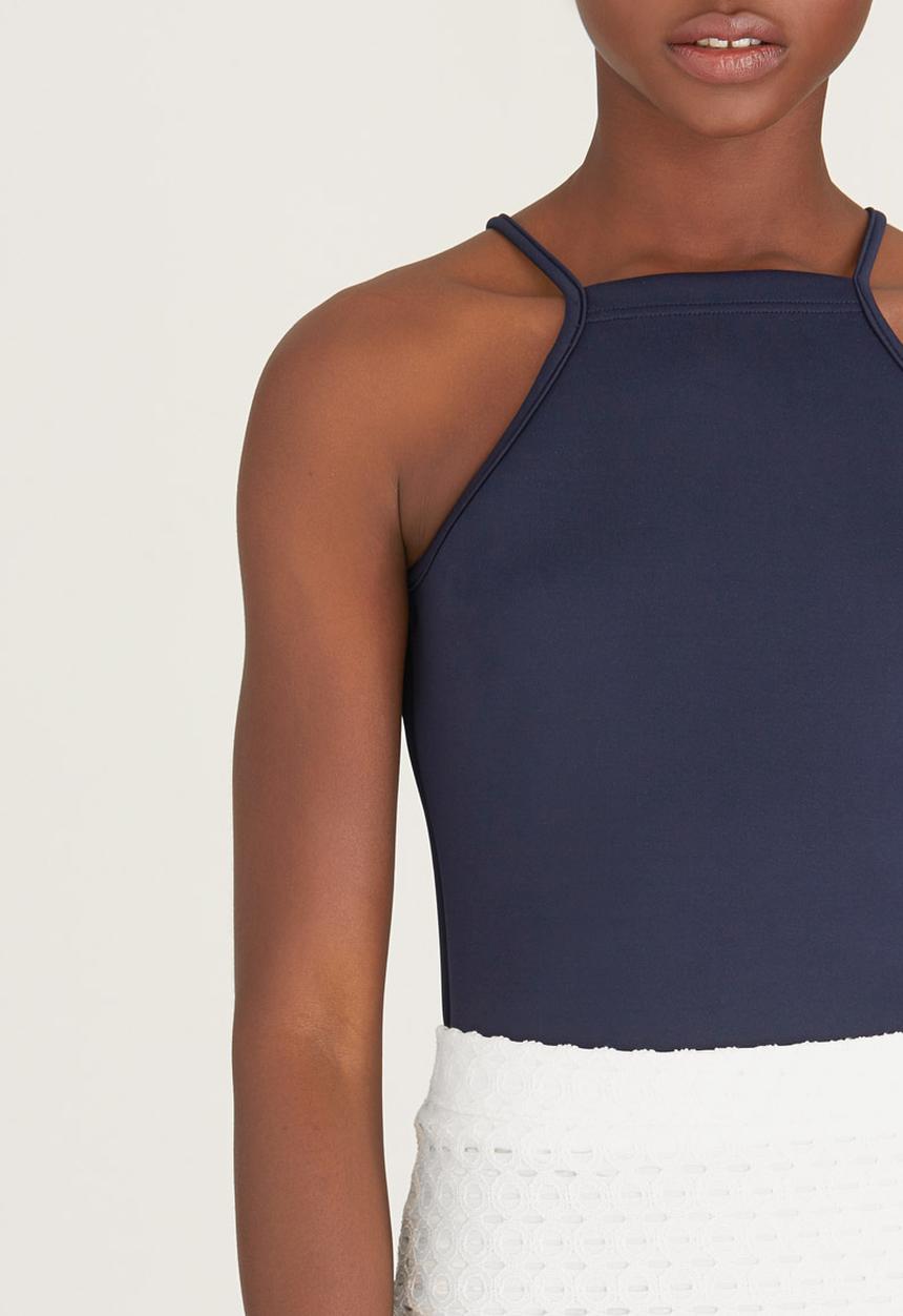 c(inch) - Square Neck Bodysuit Navy
