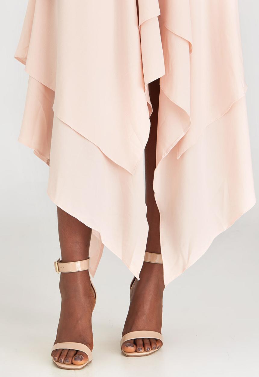 STYLE REPUBLIC - Hanky Hem Maxi Skirt Pale Pink
