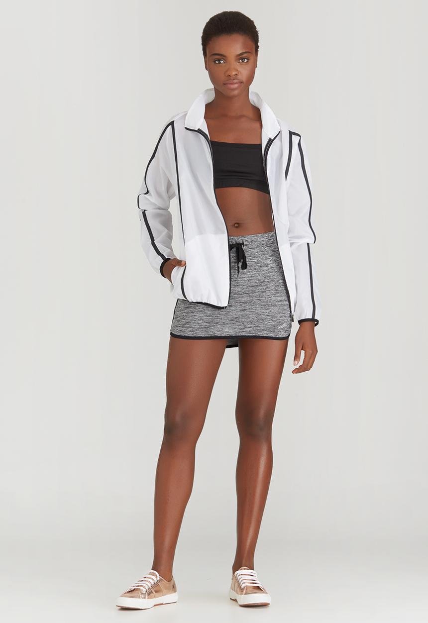 Lithe - Zip Through Water-resistant Jacket Black