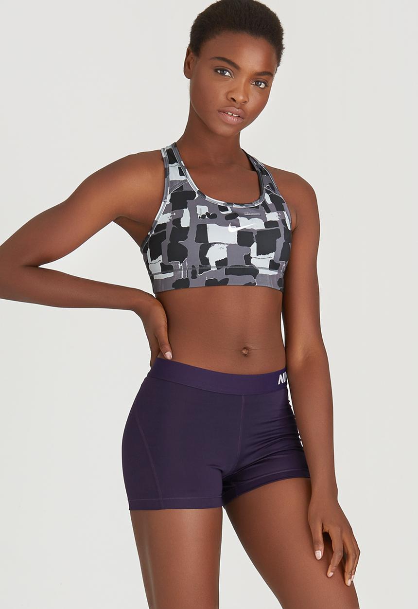Nike - Nike Victory Compression Quarry Sportsbra Black and Grey