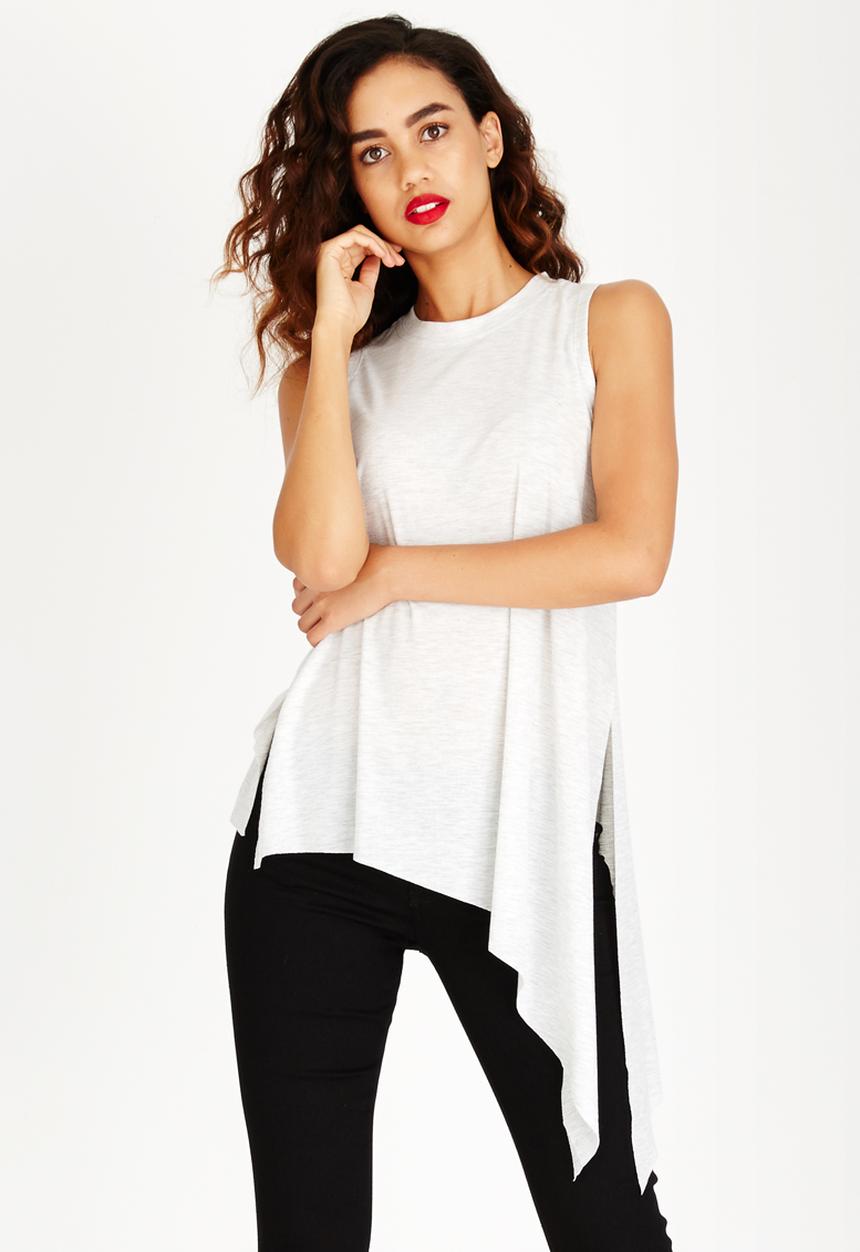 GUESS - Joscelyn Rib Tank Grey Melange