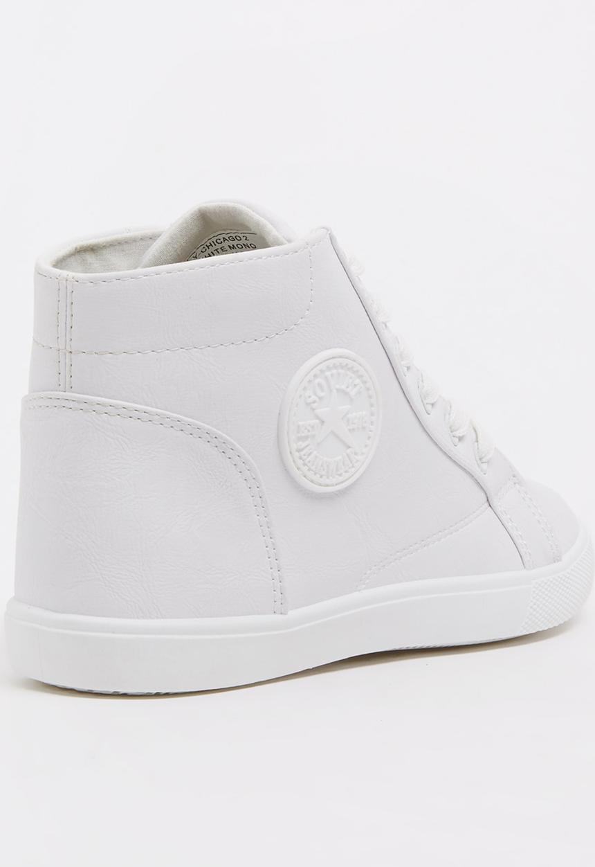 SOVIET - PU High Top Sneaker White