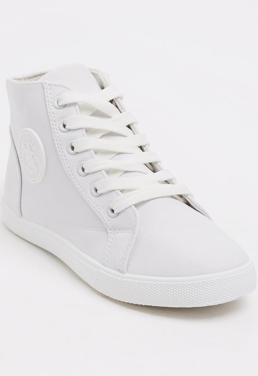 SOVIET - PU High Top Sneaker White