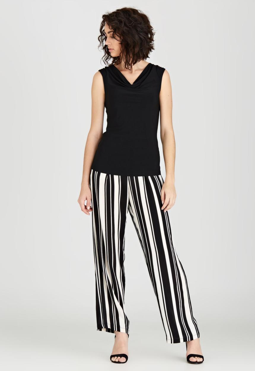 edit - Sleeveless Cowl Neck Cami Black