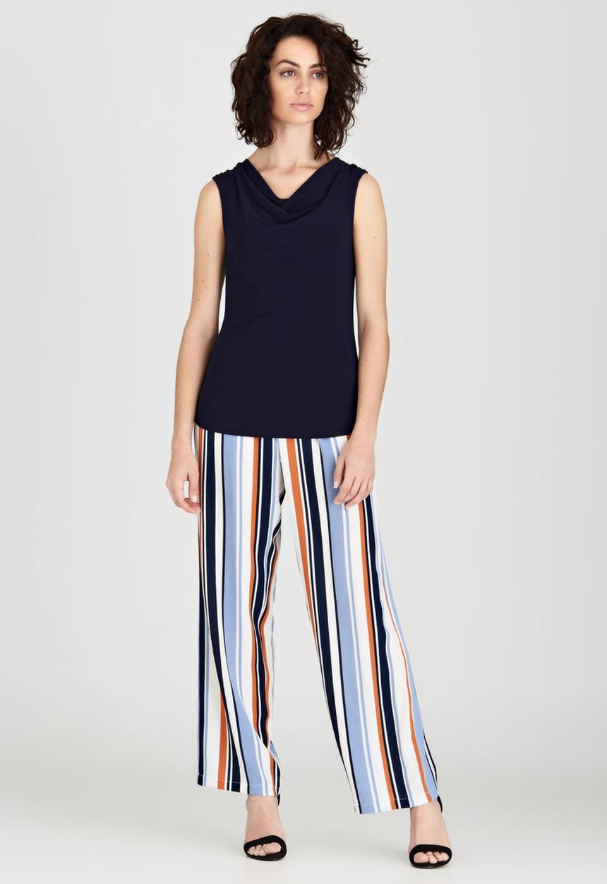 edit - Sleeveless Cowl Neck Cami Navy