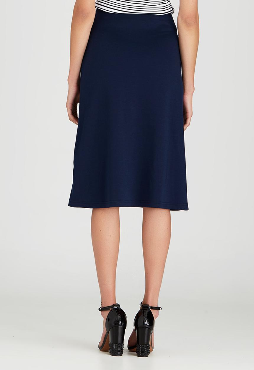 STYLE REPUBLIC - A-line Midi Skirt Navy