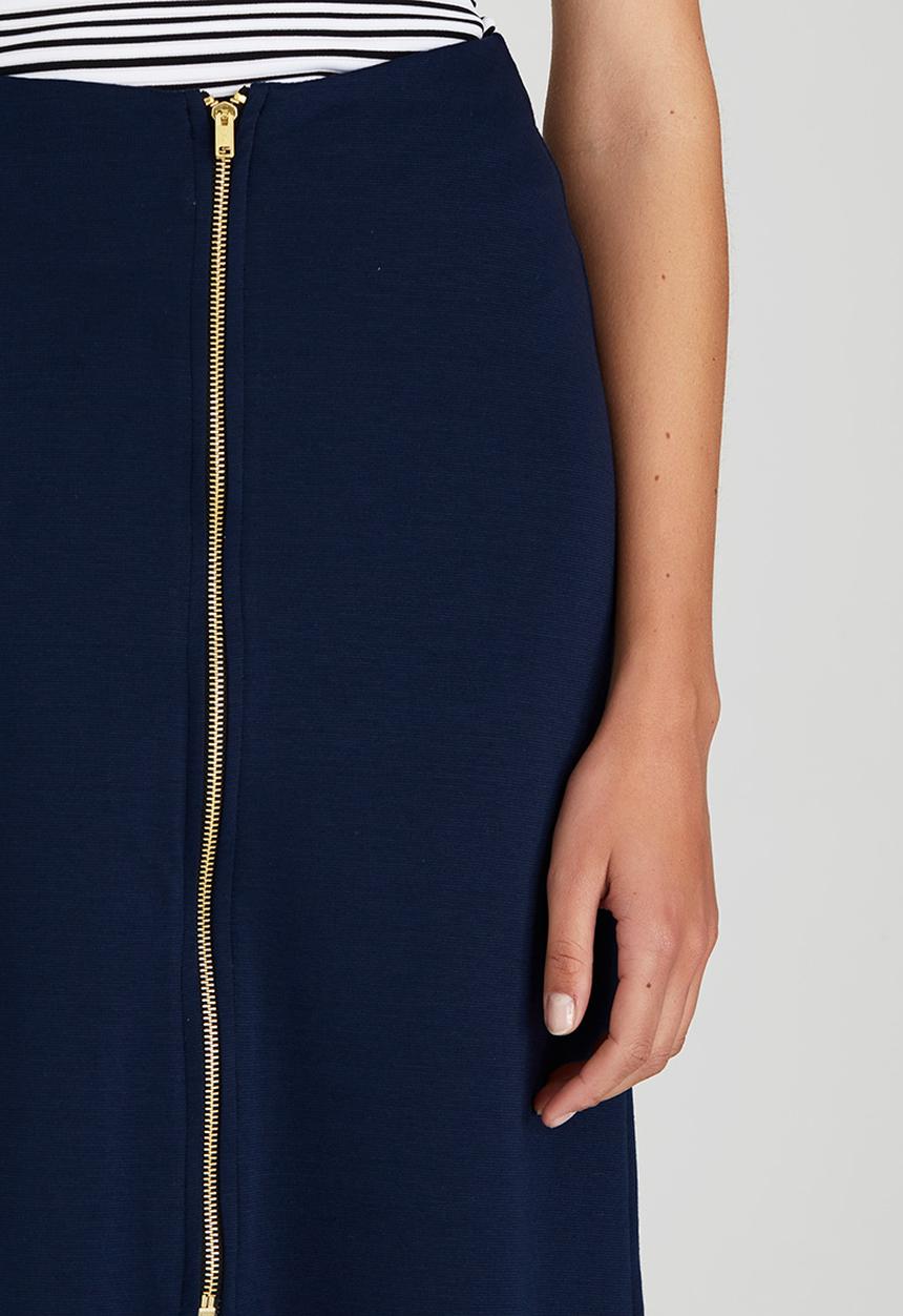 STYLE REPUBLIC - A-line Midi Skirt Navy