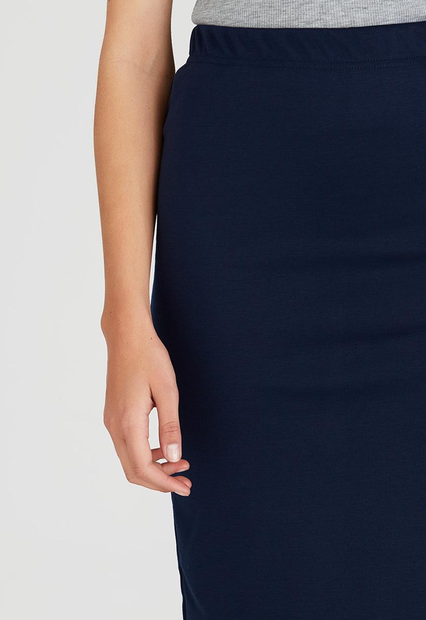 STYLE REPUBLIC - Bodycon Midi Skirt Navy