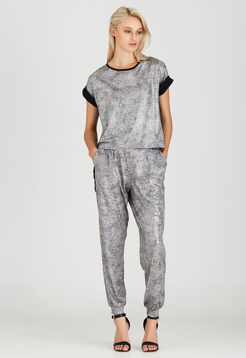 STYLE REPUBLIC - High Low T-shirt Black and Grey