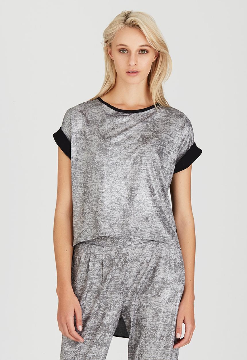 STYLE REPUBLIC - High Low T-shirt Black and Grey